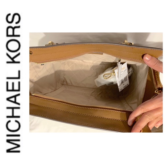 NWT authentic MK genuine leather Brandi satchel - Picture 5 of 6